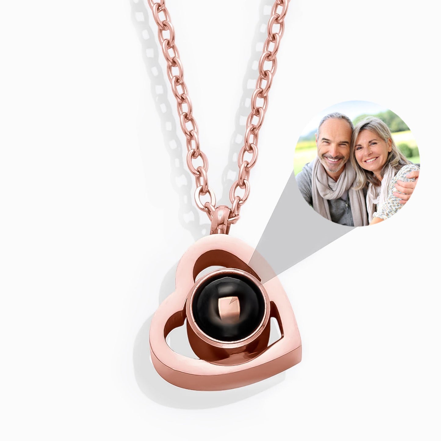 Collar corazón personalizado con foto – Un recuerdo eterno