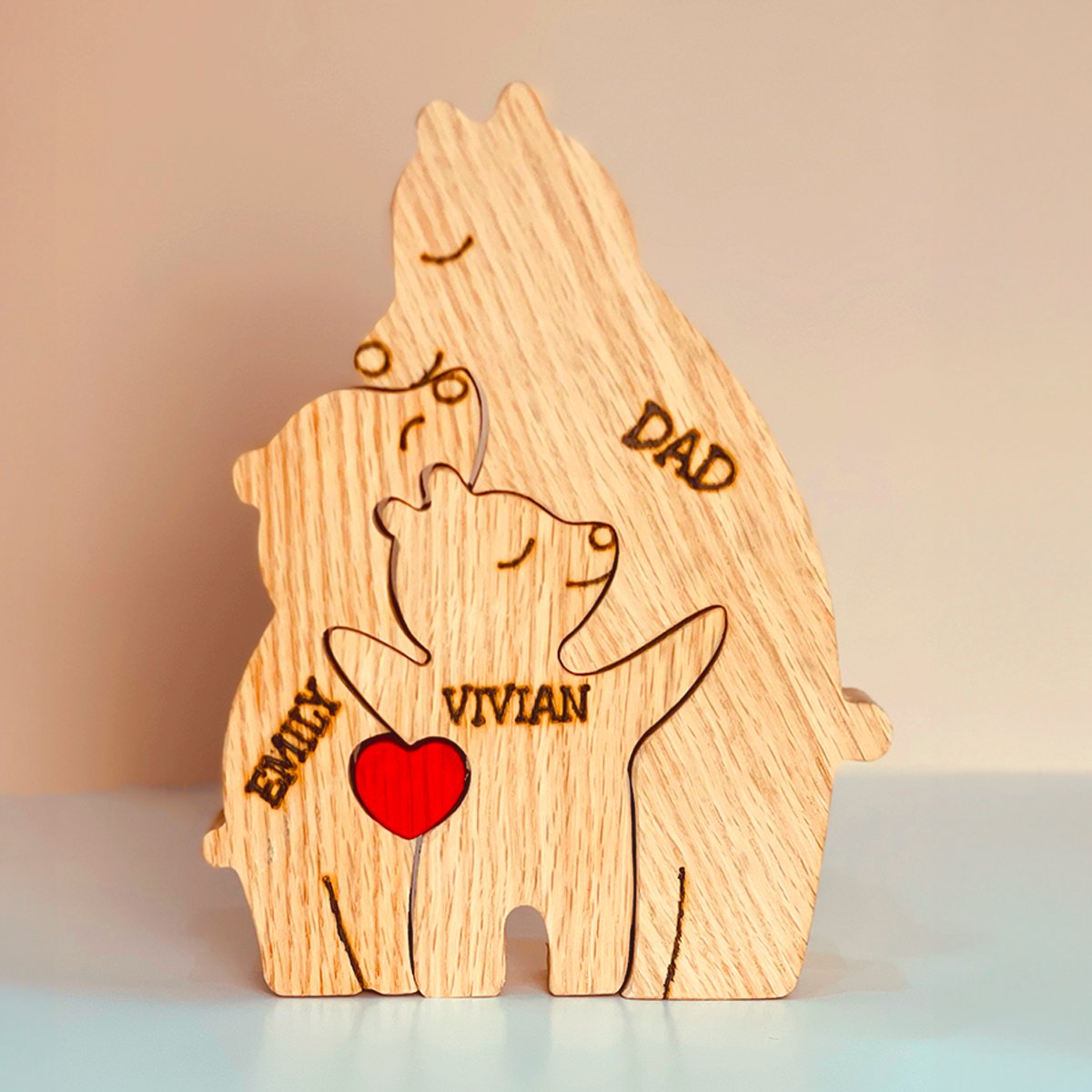 Personalized Wooden Family Puzzle: Unique and Timeless Keepsake 