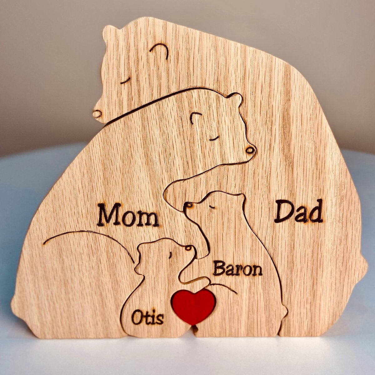 Personalized Wooden Family Puzzle: Unique and Timeless Keepsake 